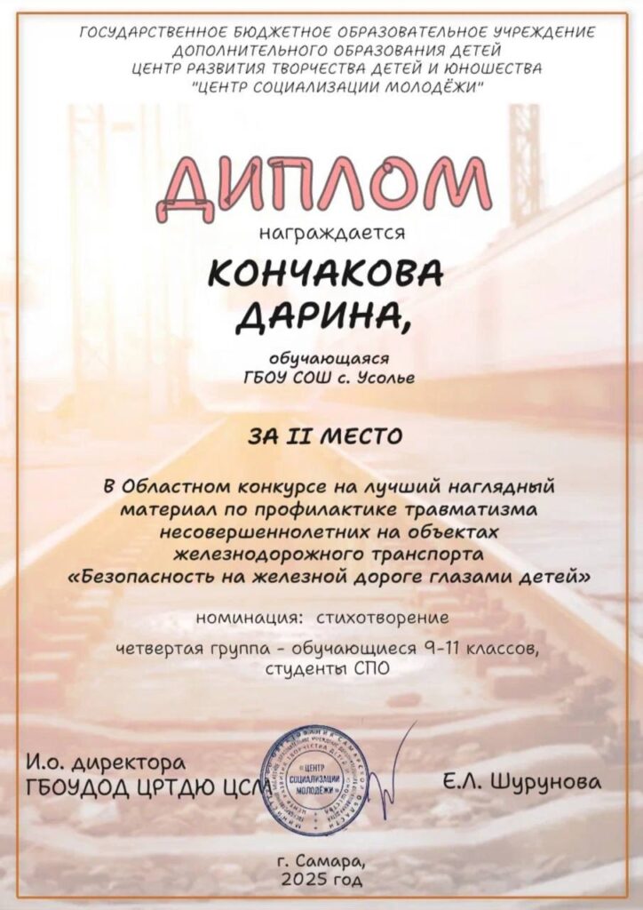 Диплом Кончаковой Дарине